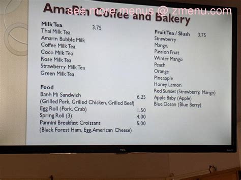 amarin coffee chincoteague menu.